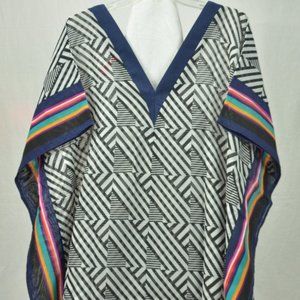 Ruby Ribbon Graphic Caftan